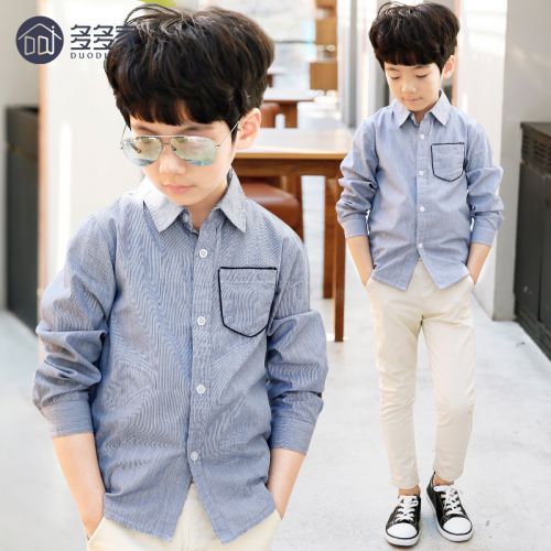 Chemise garçon à manche longue - Ref 2082221