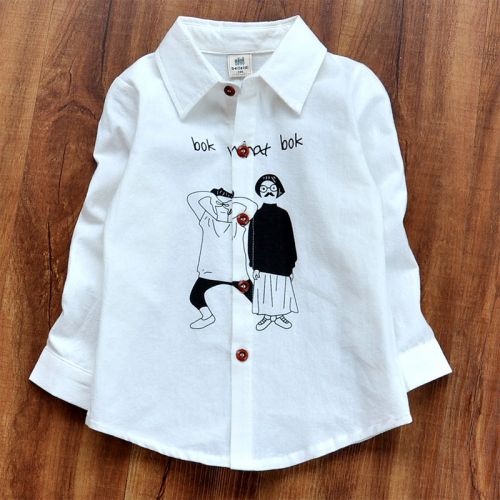 Chemise garçon à manche longue - Ref 2082273