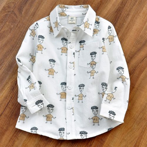 Chemise garçon à manche longue - Ref 2082275