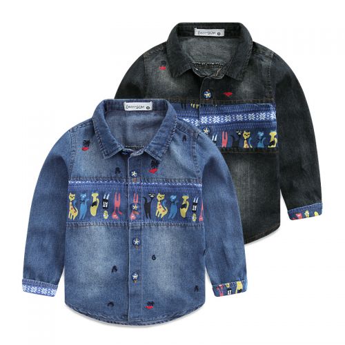 Chemise garçon YYYG à manche longue - Ref 2082330