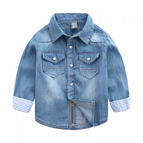 Chemise garçon à manche longue - Ref 2082351