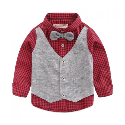 Chemise garçon à manche longue - Ref 2082353