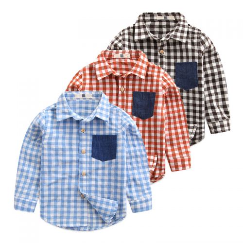 Chemise garçon à manche longue - Ref 2082358