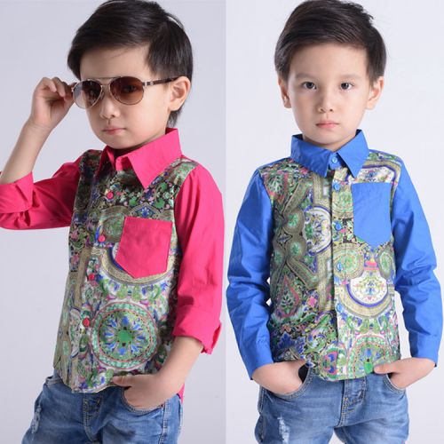 Chemise garçon THEKIDSHOW à manche longue - Ref 2082419