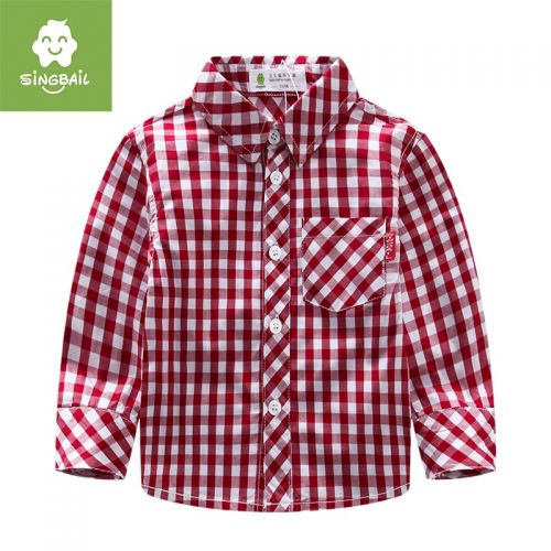 Chemise garçon SINGBAIL à manche longue - Ref 2082444
