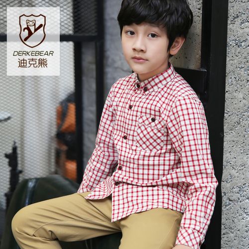 Chemise garçon DERKEBEAR à manche longue - Ref 2082472