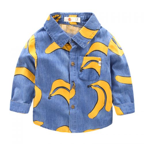 Chemise garçon à manche longue en Toile de coton - Ref 2082474