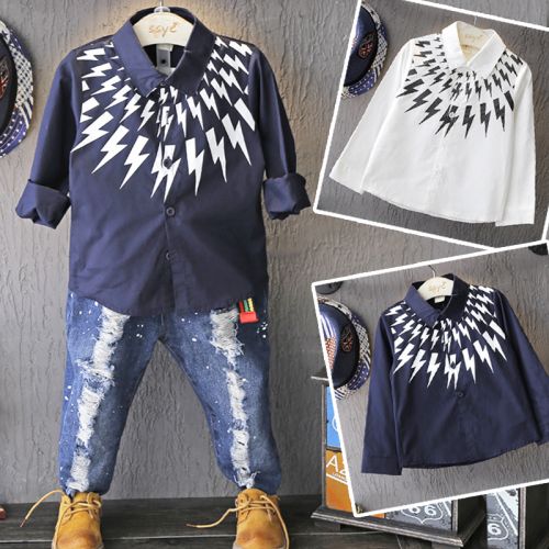 Chemise garçon à manche longue - Ref 2082485
