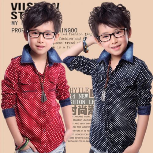 Chemise garçon à manche longue en flanelle - Ref 2082487