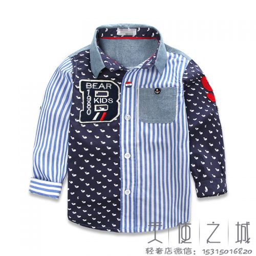 Chemise garçon à manche longue - Ref 2082493
