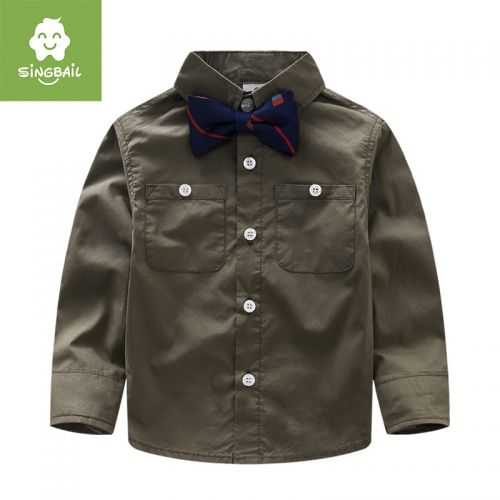 Chemise garçon SINGBAIL à manche longue - Ref 2082506