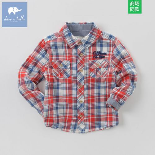 Chemise garçon DAVEBELLA à manche longue - Ref 2082519