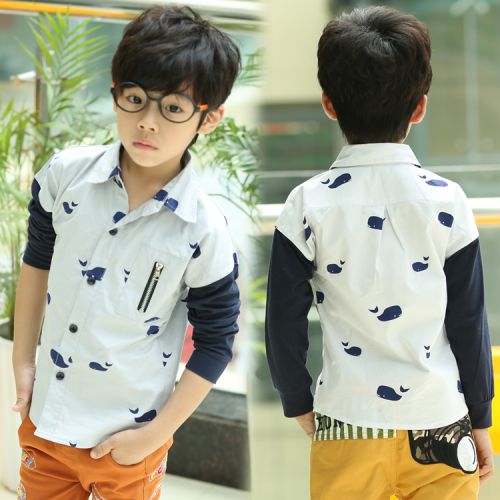 Chemise garçon à manche longue - Ref 2082568