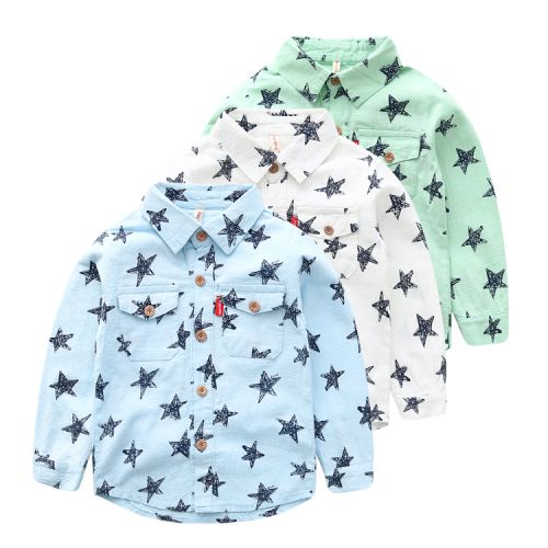 Chemise garçon à manche longue - Ref 2082576