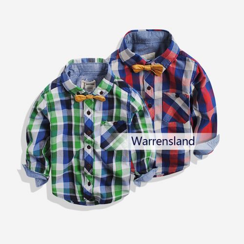 Chemise garçon à manche longue en Toile de coton - Ref 2082600