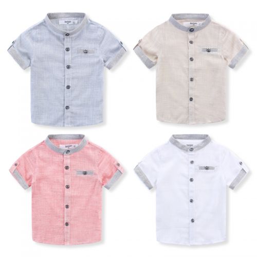 Chemise garçon à manche longue en Toile de coton - Ref 2082679