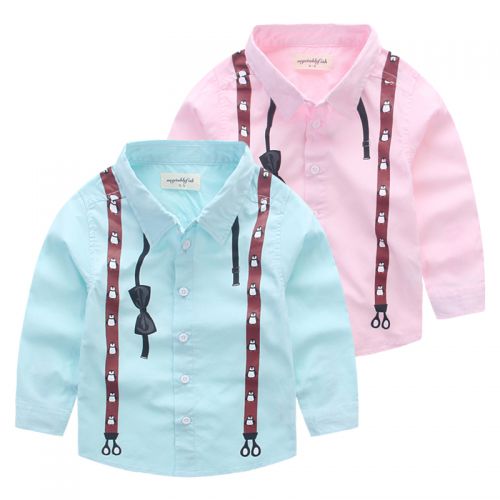 Chemise garçon à manche longue en Toile de coton - Ref 2082682