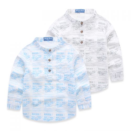 Chemise garçon à manche longue en Toile de coton - Ref 2082689