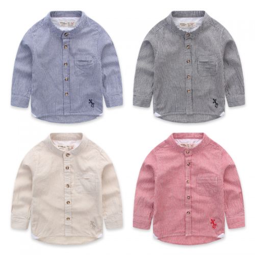 Chemise garçon à manche longue en Toile de coton - Ref 2082694