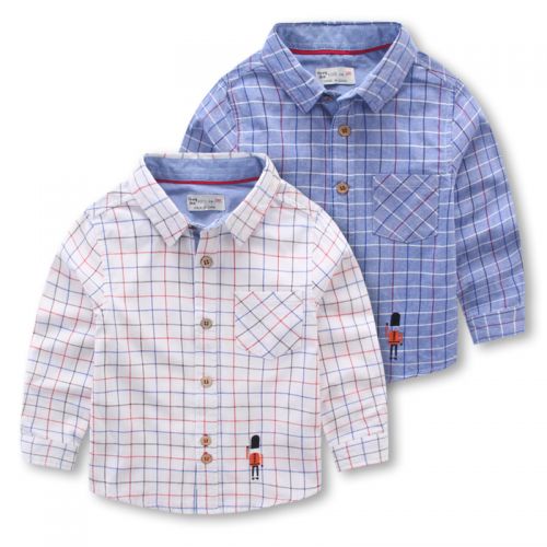 Chemise garçon à manche longue en Toile de coton - Ref 2082700