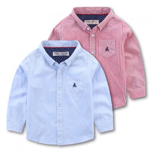 Chemise garçon à manche longue en Toile de coton - Ref 2082703
