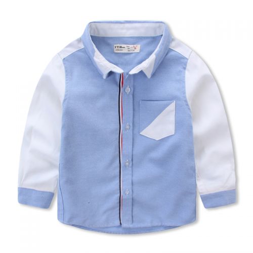 Chemise garçon à manche longue en Toile de coton - Ref 2082708
