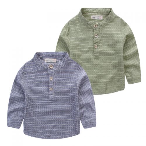 Chemise garçon à manche longue en Toile de coton - Ref 2082711