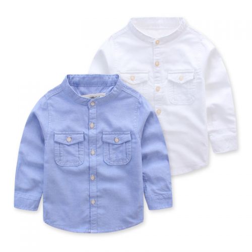 Chemise garçon à manche longue en Toile de coton - Ref 2082715