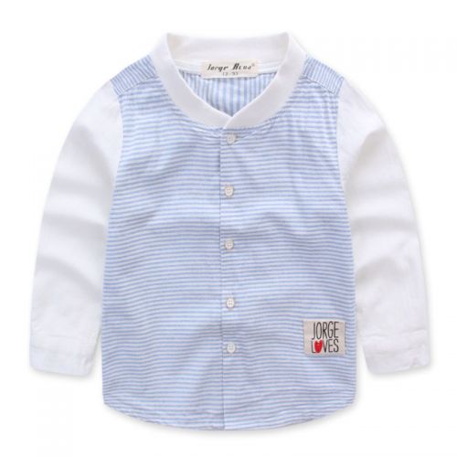 Chemise garçon à manche longue en Toile de coton - Ref 2082729
