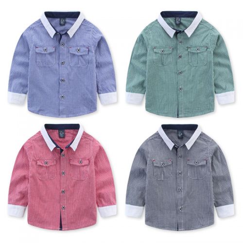 Chemise garçon à manche longue en Toile de coton - Ref 2082731
