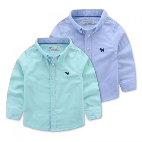 Chemise garçon à manche longue en Toile de coton - Ref 2082742