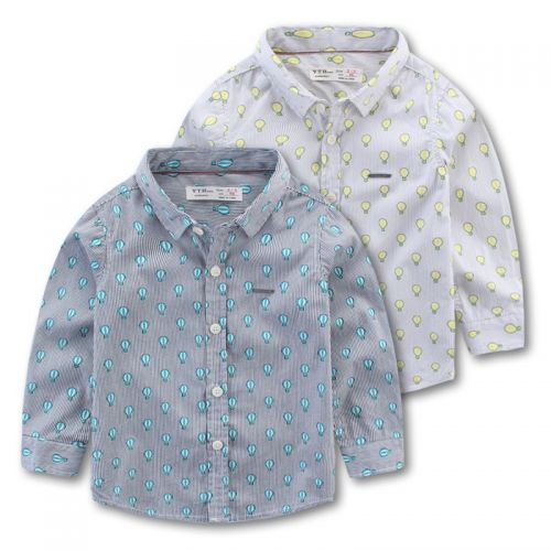 Chemise garçon à manche longue en Toile de coton - Ref 2082746