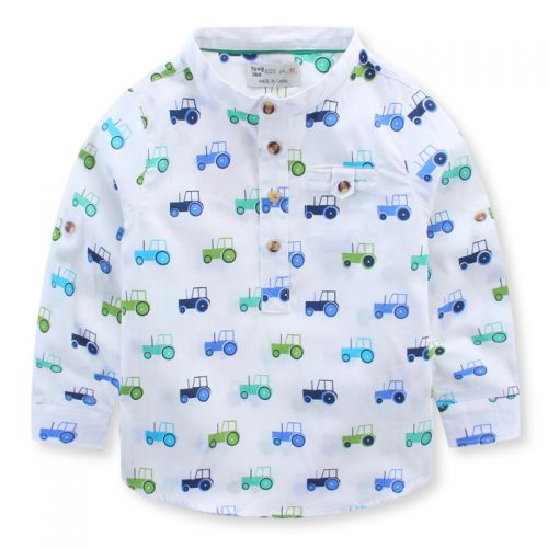 Chemise garçon à manche longue en Toile de coton - Ref 2082753
