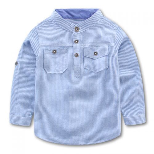 Chemise garçon à manche longue en Toile de coton - Ref 2082754