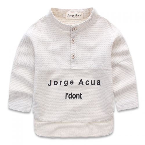 Chemise garçon à manche longue en Toile de coton - Ref 2082755
