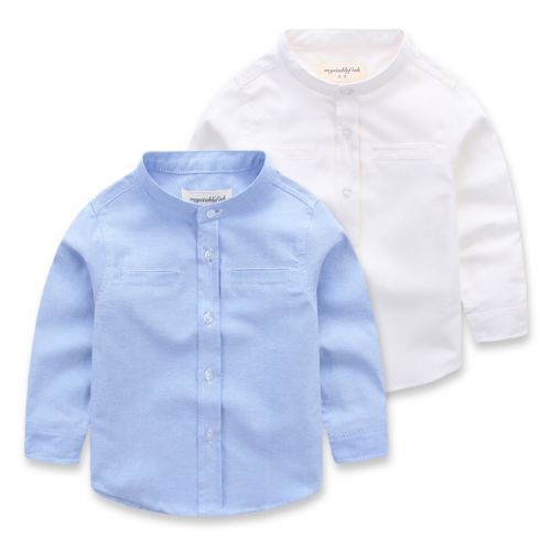 Chemise garçon à manche longue en Toile de coton - Ref 2082756