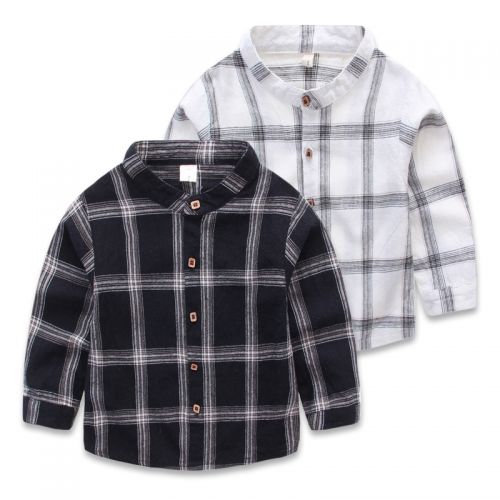 Chemise garçon à manche longue en Toile de coton - Ref 2082757