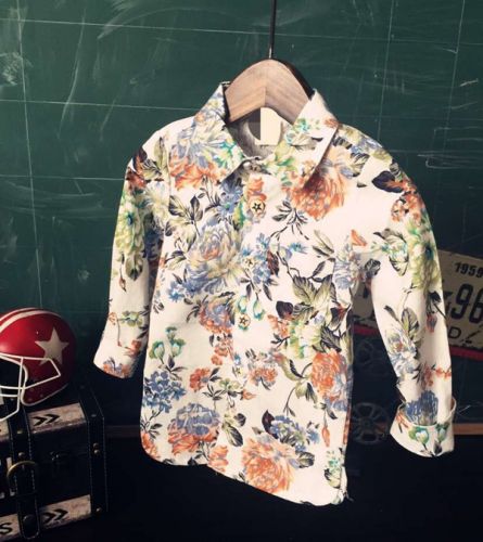 Chemise garçon à manche longue en Toile de coton - Ref 2082784