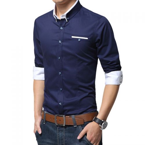 Chemise homme en coton - Ref 3443112