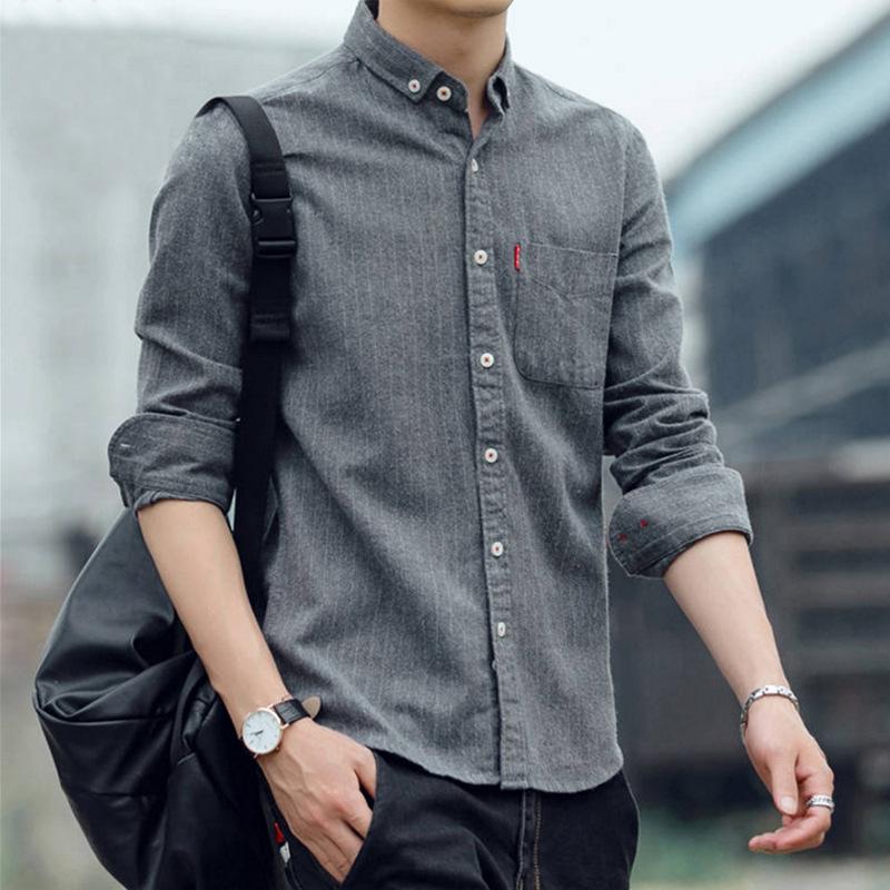 Chemise homme en coton - Ref 3443219
