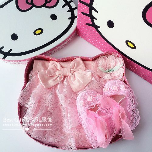 Coffret cadeau pour bébé - Vêtements + Accessoires Bow manches Romper Ref 1952323