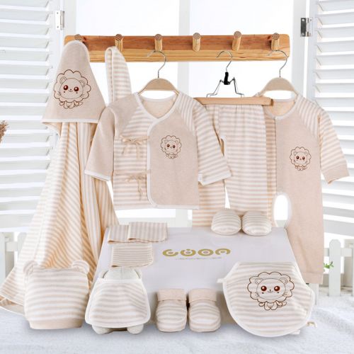 Coffret cadeau pour bébé - Vêtements + Accessoires coton coloré Ref 1953996