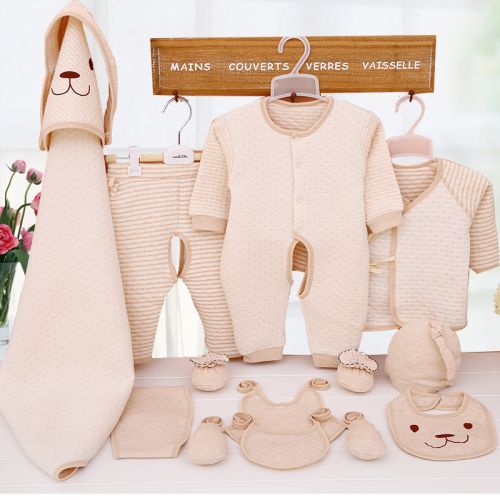 Coffret cadeau pour bébé - Vêtements + Fournitures coton coloré Ref 1955646
