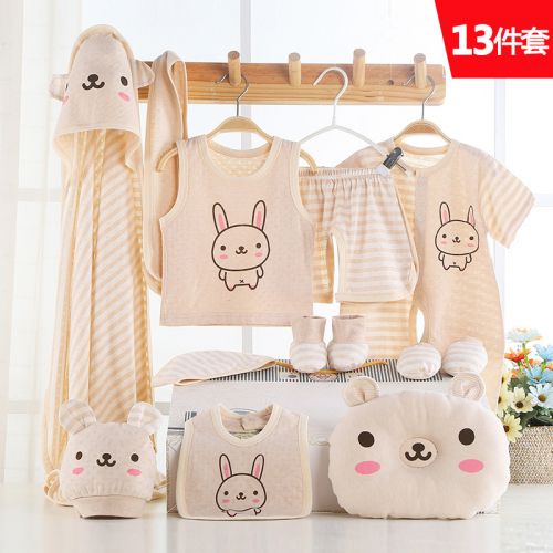 Coffret cadeau pour bébé - Vêtements + Accessoires coton en biologique Ref 1955739