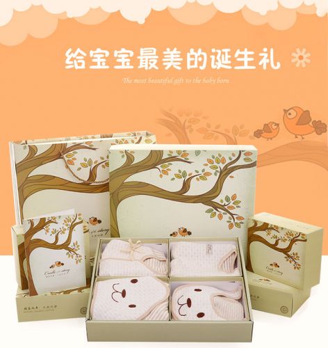 Coffret cadeau pour bébé - Vêtements + Chaussures Accessoires Coloré coton biologique Ref 1956516