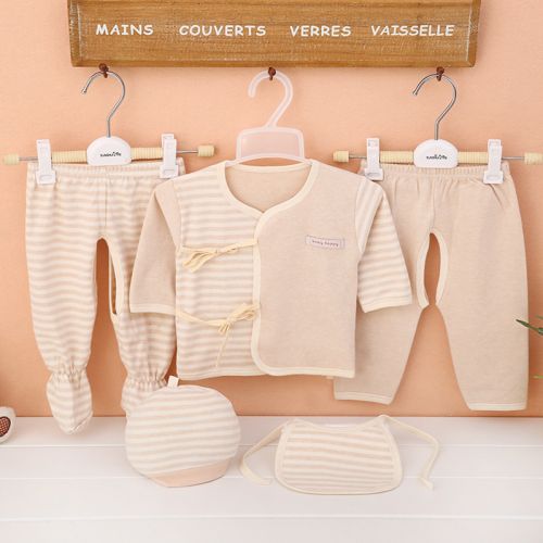 Coffret cadeau pour bébé - Vêtements + Accessoires coton coloré Ref 1964094
