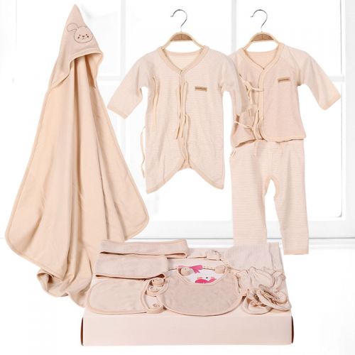 Coffret cadeau pour bébé - Vêtements + Fournitures coton coloré Ref 1974530