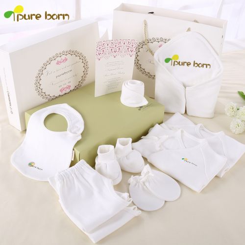 Coffret cadeau pour bébé - Vêtements + Fournitures PUREBORN pb88 Ref 1974802