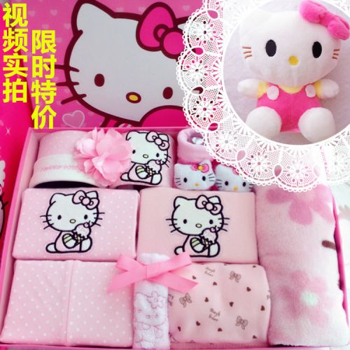 Coffret cadeau pour nouveau-né - Vêtements + Chaussures accessoires HELLO KITTY 654D138 Ref 1950308