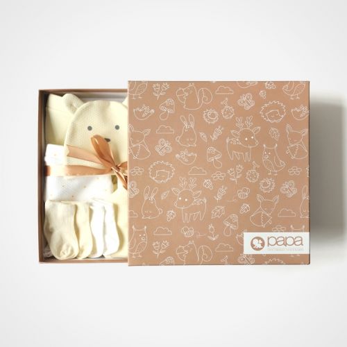 Coffret cadeau pour nouveau-né - Vêtements + Accessoires PAPA PB15QLH01 Ref 1950497